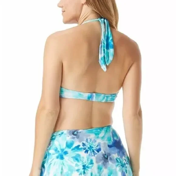 - COCO REEF  Contours Cameo Printed Bra-Sized Halter Bikini Top 8/ 32C New… - Picture 6 of 11